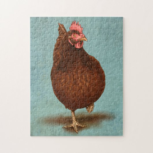 Rhode Island Red Hen Puzzle Legpuzzel (Verticaal)