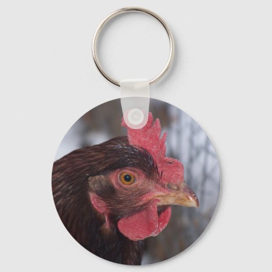 Rhode Island Red Hen sleutelhanger (Voorkant)