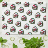 Rhode Island Red Kipkerstmis Hoenderkrans Theedoek (Gevouwen)