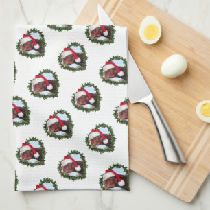 Rhode Island Red Kipkerstmis Hoenderkrans Theedoek