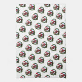 Rhode Island Red Kipkerstmis Hoenderkrans Theedoek (Verticaal)