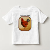 Rhode Island Red Rooster Chicken Kinder Shirts (Voorkant)