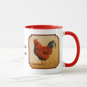 Rhode Island Red Rooster Chicken Mok