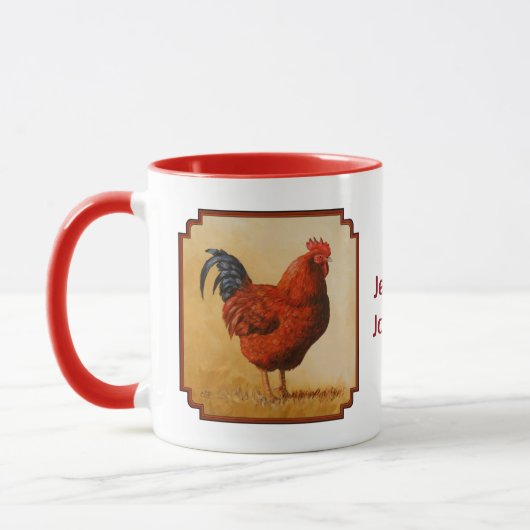 Rhode Island Red Rooster Chicken Mok (Links)