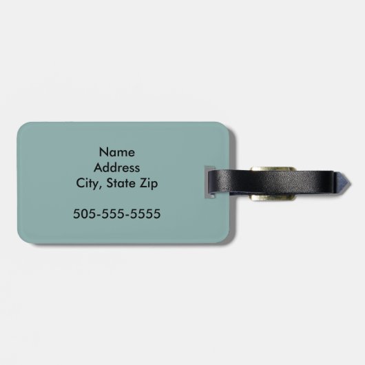 Rhode Island Red Rooster Crowing Bagagelabel (Achterkant horizontaal)