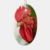 Rhode Island Red Rooster Keramisch Ornament (Rechts)