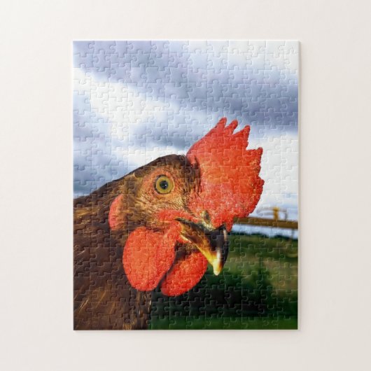 Rhode Island Red Rooster Legpuzzel (Verticaal)