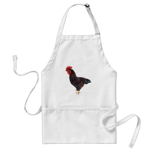 Rhode Island Red Rooster Standaard Schort (Voorkant)