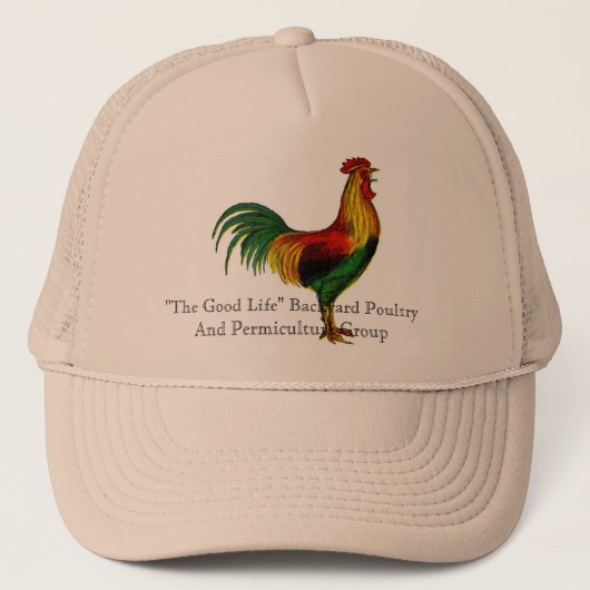 Rhode Island Red Rooster Trucker Pet (Voorkant)