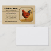 Rhode Island Red Rooster Visitekaartje (Voorkant / Achterkant)