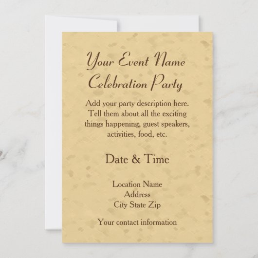 Rhode Island Red Rooster Yellow Background Kaart (Achterkant)