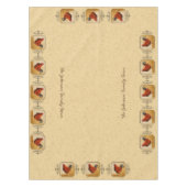 Rhode Island Red Rooster Yellow Background Tafelkleed (Voorkant)