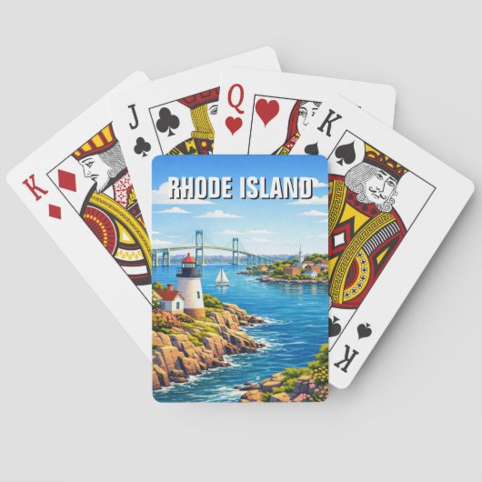 Rhode Island Reizen Pokerkaarten (Achterkant)