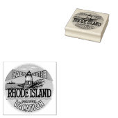 Rhode Island reizen rubberen stempel (Gestempeld)
