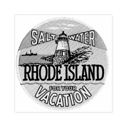 Rhode Island reizen rubberen stempel (Afrduk)