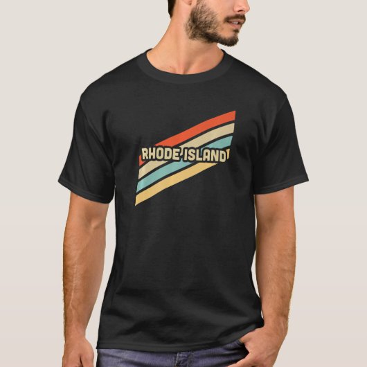Rhode Island Retro  Premium T-shirt (Voorkant)