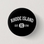 Rhode Island Retro  Rhode Island Ri Ronde Button 3,2 Cm (Voorkant)