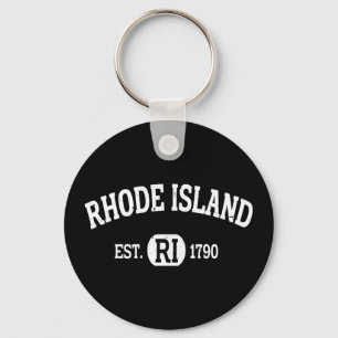 Rhode Island Retro  Rhode Island Ri Sleutelhanger
