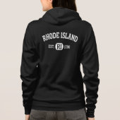 Rhode Island Retro Vintage Rhode Island  Hoodie (Achterkant)