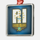 Rhode Island (RI) Metalen Ornament (Links)