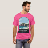 Rhode Island (RI) staat in de Verenigde Staten van T-shirt (Voorkant volledig)