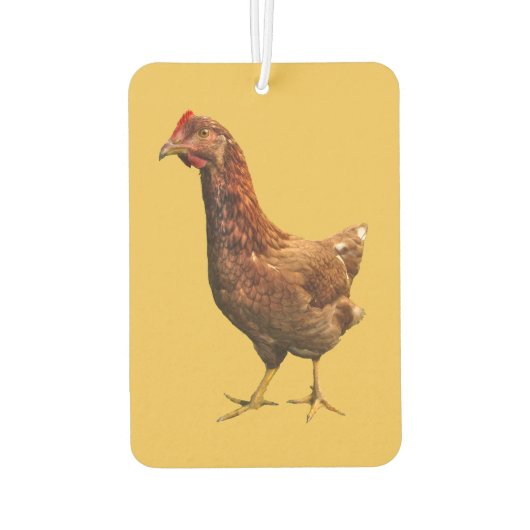 Rhode Island Rode Kip Luchtverfrisser (Achterkant)