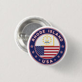 Rhode Island Ronde Button 3,2 Cm (Voorkant /achterkant)