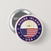 Rhode Island Ronde Button 5,7 Cm (Voorkant /achterkant)