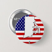 Rhode Island Ronde Button 5,7 Cm (Voorkant /achterkant)