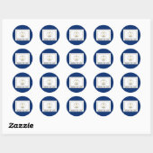 Rhode Island Ronde Sticker (Vel)