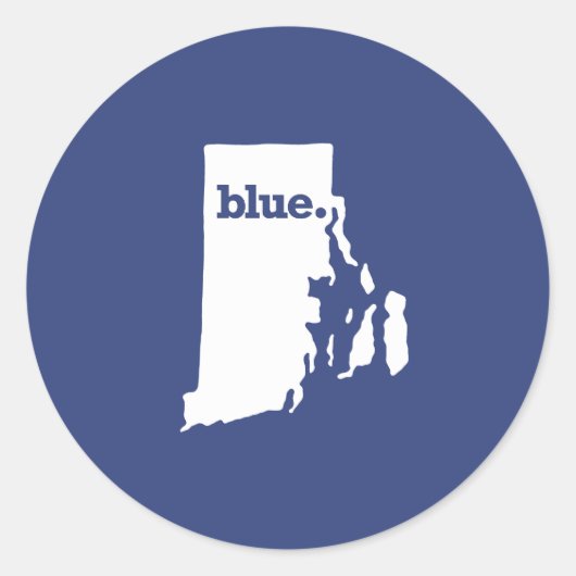 Rhode Island Ronde Sticker (Voorkant)