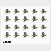Rhode Island Ronde Sticker (Vel)