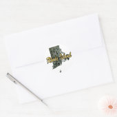 Rhode Island Ronde Sticker (Envelop)