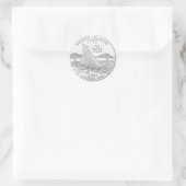 Rhode Island Ronde Sticker (Tas)