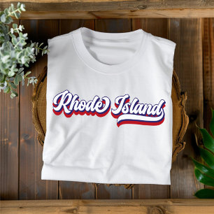 Rhode Island Rood Wit en Blauw  T-shirt