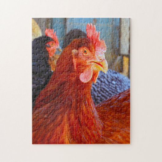 Rhode Island Rooster. Legpuzzel (Verticaal)