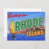 Rhode Island Sailboat Mansion Briefkaart (Voorkant / Achterkant)
