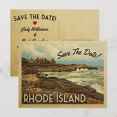 Rhode Island Save the Date Briefkaarten (Voorkant / Achterkant)