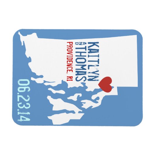 Rhode Island Save the Date -  stad Magneet (Horizontaal)