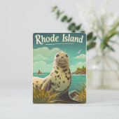 Rhode Island Seal Briefkaart (Staand voorkant)