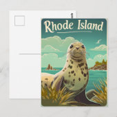 Rhode Island Seal Briefkaart (Voorkant / Achterkant)