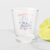 Rhode Island Seal Illustration for Tourists Shot Glas (Achterkant)