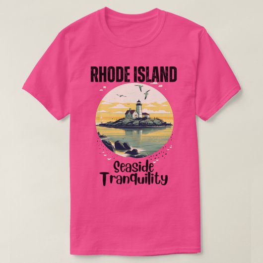 Rhode Island Seaside Tranquility 1 T-shirt (Design voorkant)