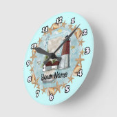 Rhode Island Shell Lighthouse Ronde Klok (Hoek)