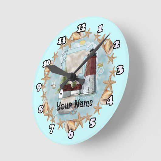 Rhode Island Shell Lighthouse Ronde Klok (Hoek)