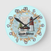 Rhode Island Shell Lighthouse Ronde Klok (Voorkant)