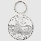 Rhode Island Sleutelhanger (Voorkant)