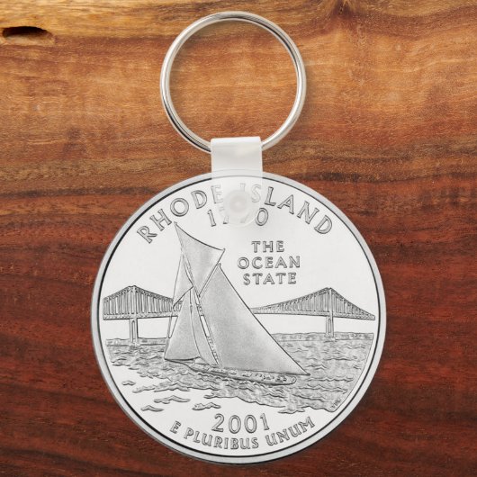 Rhode Island Sleutelhanger (Voorkant)