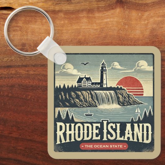 Rhode Island Sleutelhanger (Voorkant)