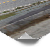 Rhode Island-snelweg bij oceaanposter Poster (Hoek)